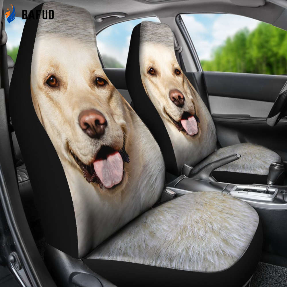 Cute Golden Face Car Seat Covers For Fan Gifts - Bafud