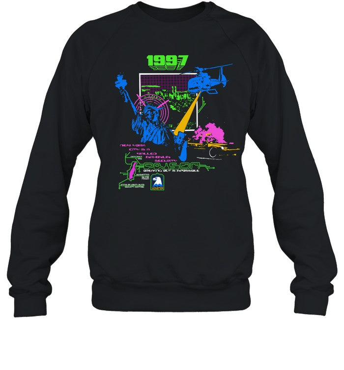 1997 New York City Is A Walled Maximum Security Hoodie