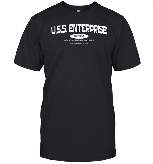 on Kleyla U.S.S. Enterprise Ncc-1701-G Neo-Constitution Class Captain Seven Of Nine Shirt