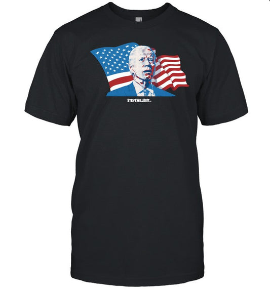 Stevewilldoit Biden Steve Will Do It With Flag Tee