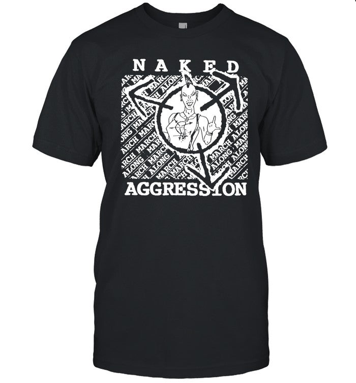MatthewLillard Wearing Naked Aggression Shirt