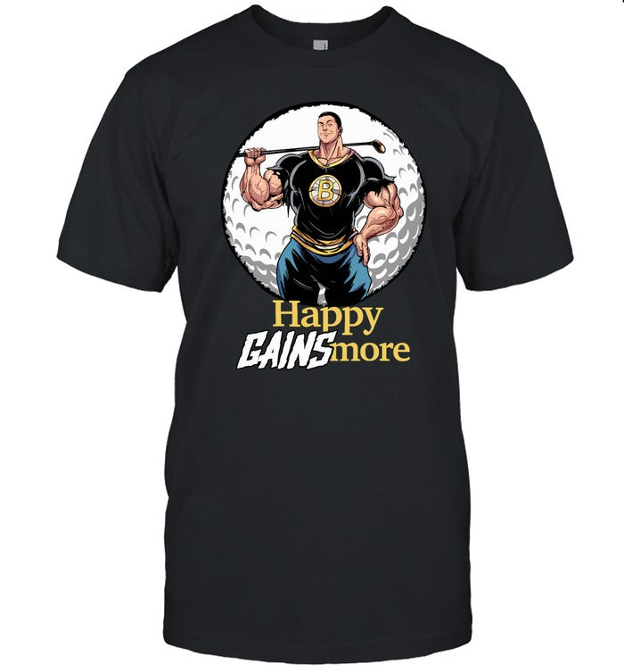 Nick Walker Wearing Happy Gainsmore Tee Shirt