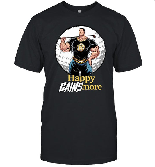Nick Walker Wearing Happy Gainsmore Tee Shirt
