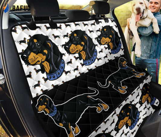 Dachshund Pet Car Seat Covers For Fan Gifts Funny Car Decor MN03 - Bafud