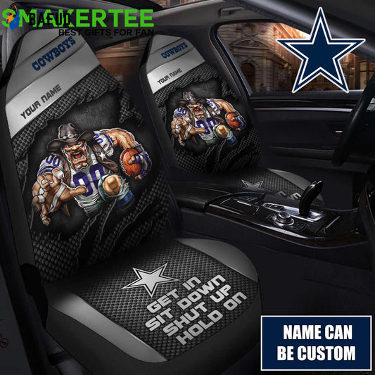 Dallas Cowboys Get In Sit Down Shut Up And Hold On Car Seat Covers For Fan Gifts - Bafud