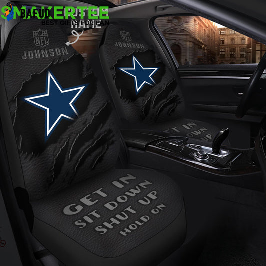 Dallas Cowboys Nfl Get In Sit Down Shut Up And Hold On Car Seat Covers For Fan Gifts - Bafud