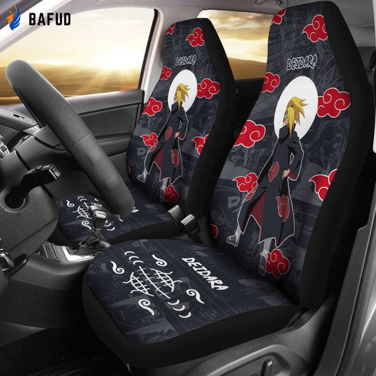 Deidara NRT Akatsuki Members Car Seat Covers For Fan Gifts For Cool Fan Anime - Bafud
