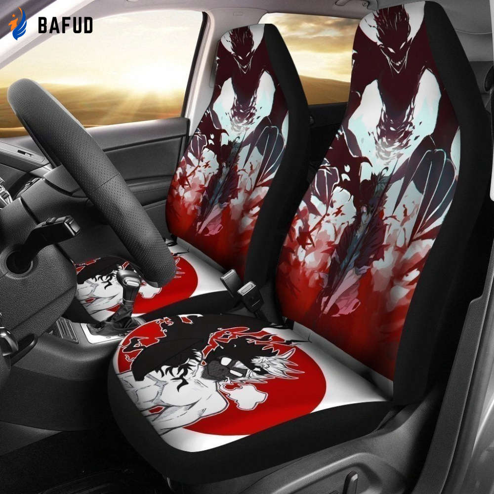 Demon Asta Black Clover Car Seat Covers For Fan Gifts Anime Custom NH10 - Bafud
