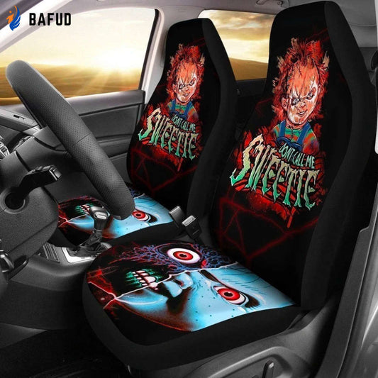 Don't Call Me Sweetie Chucky Car Seat Covers For Fan Gifts Horror Fan NH1911 - Bafud