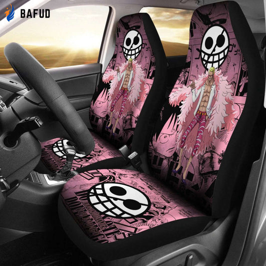 Donquixote Doflamingo One Piece Car Seat Covers For Fan Gifts Anime Mixed Manga - Bafud