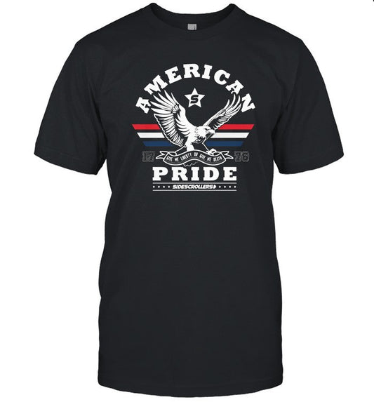 Side Scrollers Podcast American Pride T-Shirts