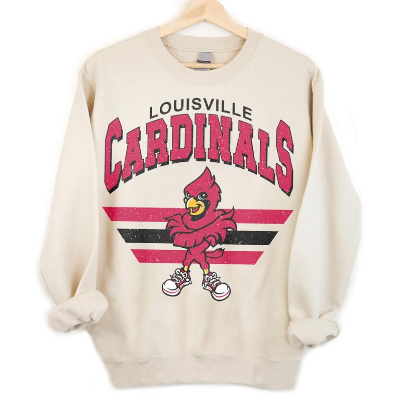 Louisville Vintage Football NCAA Sweatshirt - Tshirt - Hoodie, University of Louisville Unisex Football NCAA Shirt, Unisex Vintage NCAA Shirt, Classic Football Shirt, Gifts For Football Fan Sport, Cotton, Sweatshirt, T-Shirt, Hoodie