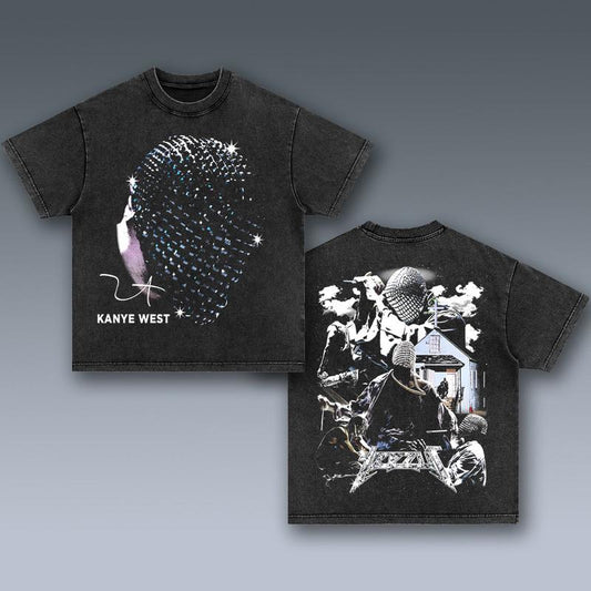 KANYE WEST BIG HEAD 2 SIDES Cotton Vintage Shirt To Match Sneaker Hiphop Clothing Rapper Merch Shirt, Hiphop Tour Concert 2024, Gift For Fan Y2K Aesthetic Hoodie Sweatshirt