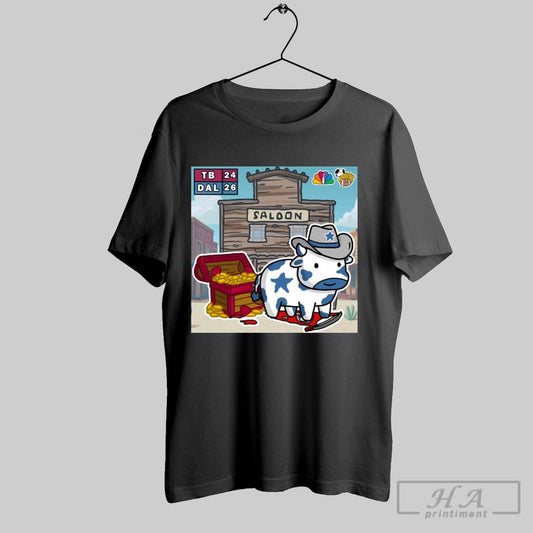 Tampa Bay Buccaneers Vs Dallas Cowboys 24 26 Victory Doodle Saloon Painting Poster T Shirt