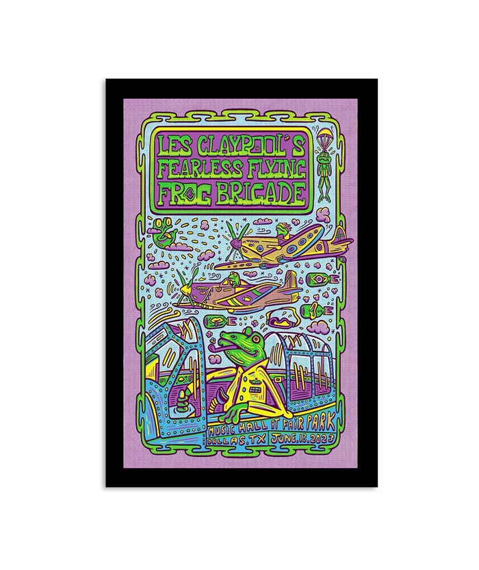 Les Claypool's Fearless Flying Frog Brigade 6132023 Music Hall At Fair Park Dallas TX Poster