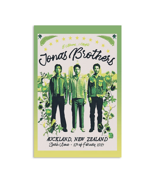 Jonas Brothers 27 Feb 2024 Spark Arena, Auckland, New Zealand Poster