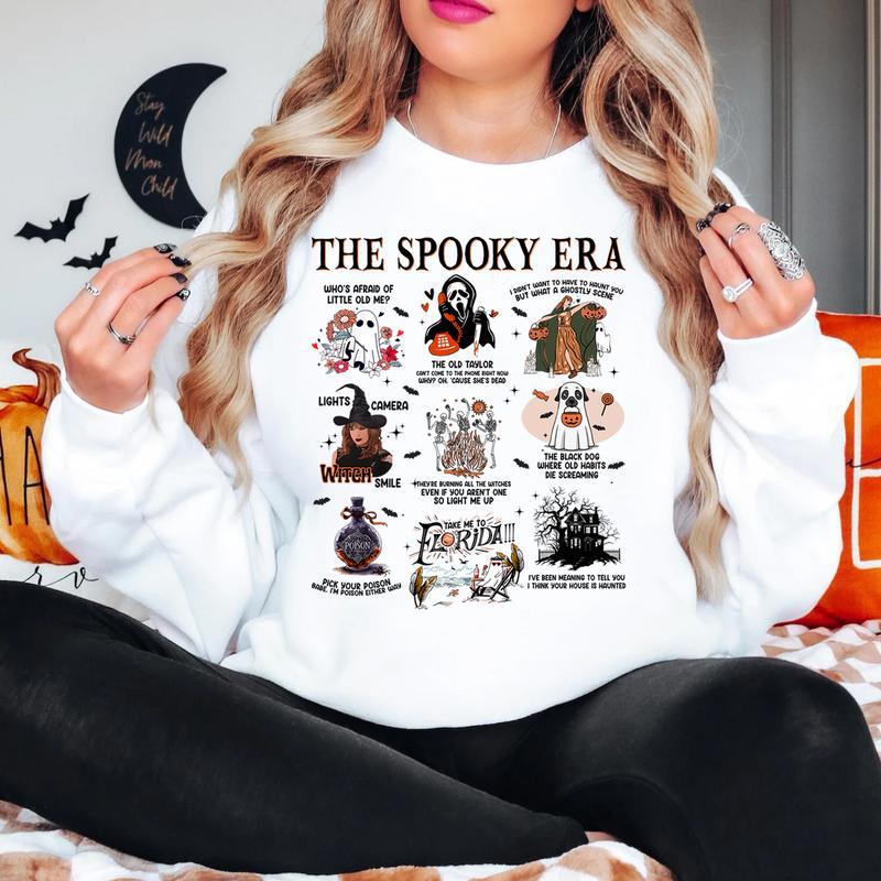 The Spooky Era, Halloween Vibes, Haunted Siprit, Pick your poison TShirt/Crewneck/Hoodie for fan