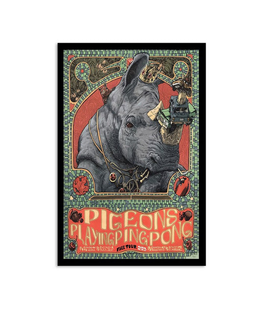 Pigeons Playing Ping Pong December 7, 2023 The Agora Cleveland, OH Poster