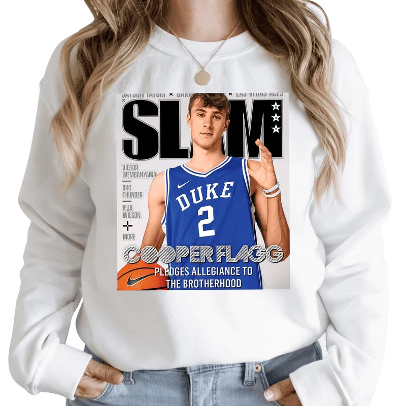 Cooper Flagg Duke Blue Devils Nba Slam Cover Tee Shirt, Shirt For Men , Women
