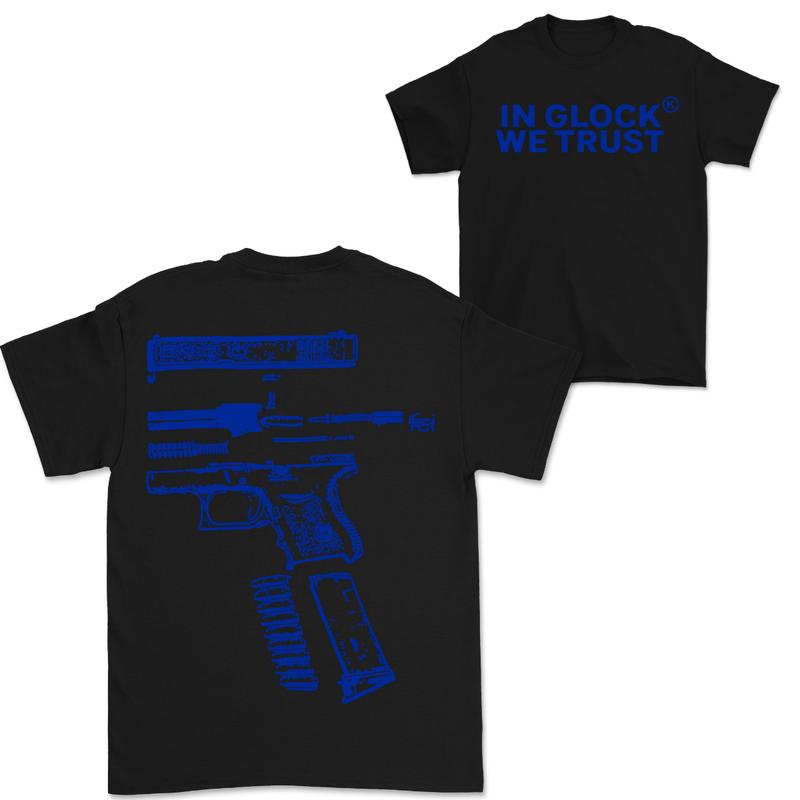 In Giockk We Trust Double-Sided Blue Design Shirt - Full Color Edition Menswear Top