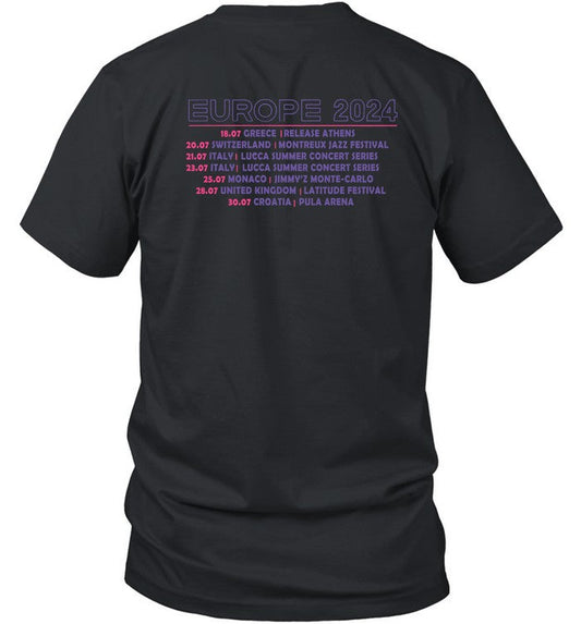 Duran Duran Black European Tour 2024 Concert Shirt