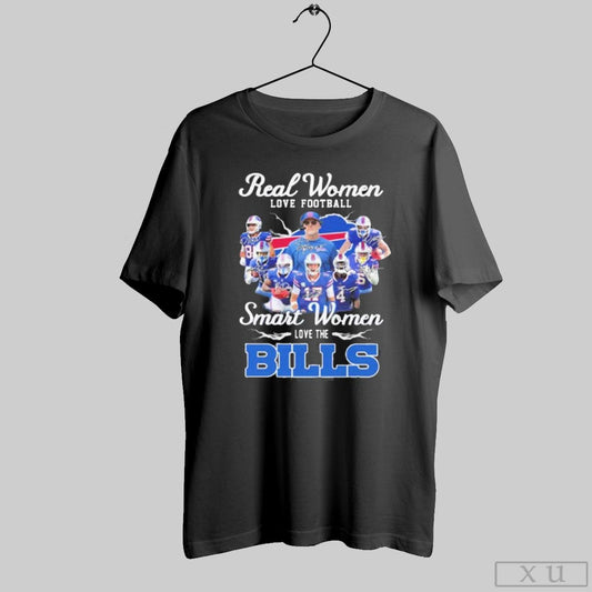 Real Women Love Football Smart Women Love The Bills Shirt