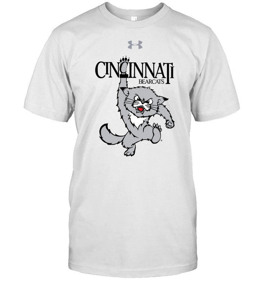 Cincinnati Bearcats Under Armour White 1990's Vault Logo Performance T-Shirt