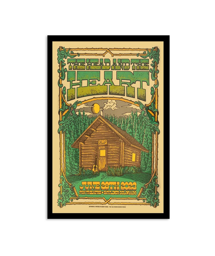 Poster The Head And The Heart June 28th 2023 Fox Theatre Boulder Colorado