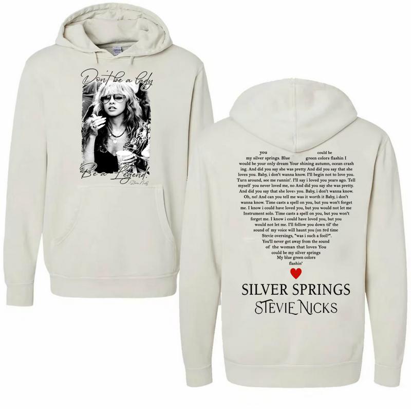 Stevie Vintage T-shirt, Don't Be A Lady Be A Legend 2 Side Sweatshirt, Music Concert Hoodie, Gift For Women & Man Unisex Shirts Womenswear Cotton