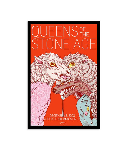 Queens Of The Stone Age December 8, 2023 Moody Center Austin, TX Poster