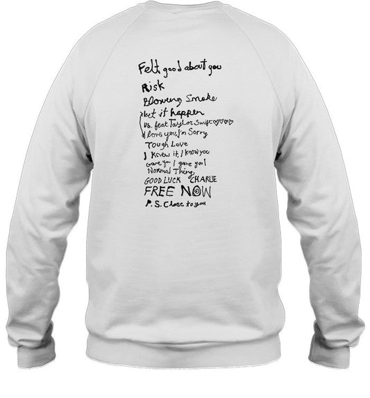 Gracieabrams The Secret Of Us Tracklist Sweatshirt