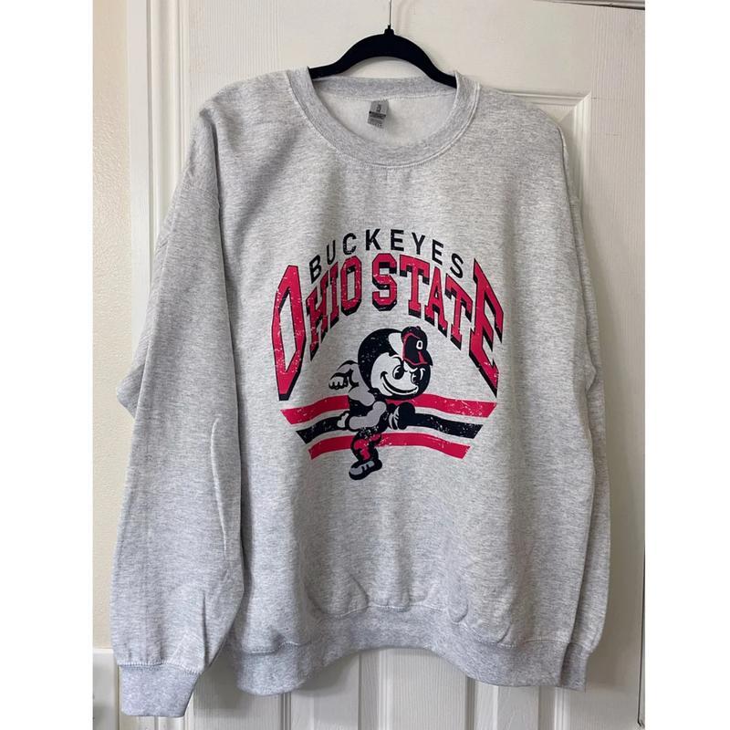 Vintage College All Team NCAA Classic Sport Sweatshirt for Men Long Sleeve Raglan Crewneck Cotton Casual Sweatshirt