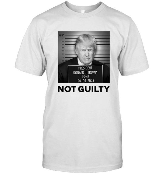 Limited President Donald J Trump 45-47 04 04 2023 Not Guilty Shirt