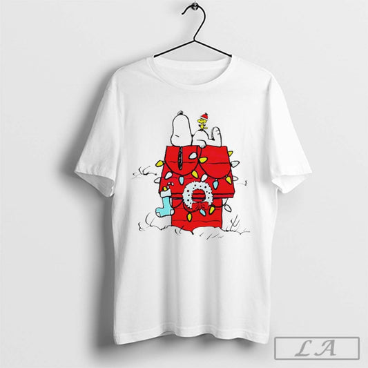 Snoopy and Woodstock Peanuts wishful thinking Christmas shirt