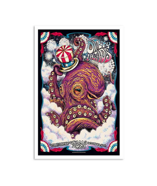 July 3 2023 Dirty Heads Tour Lauridsen Amphitheater Water Works Park, Des Moines, IA Poster