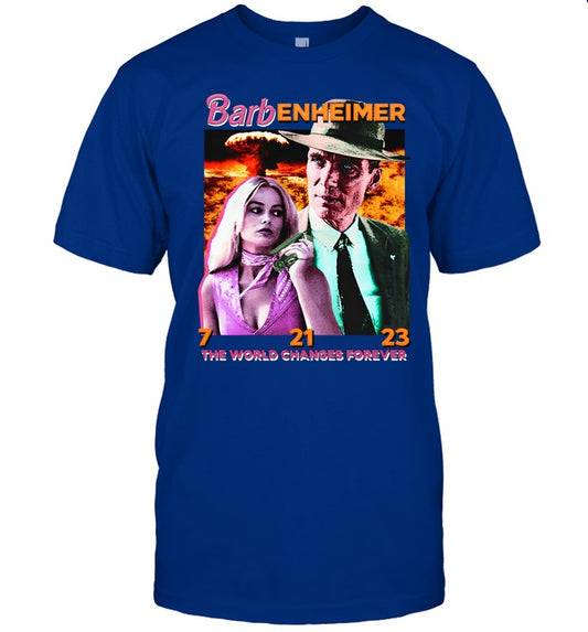 Barbenheimer The World Changes Forever T-Shirt