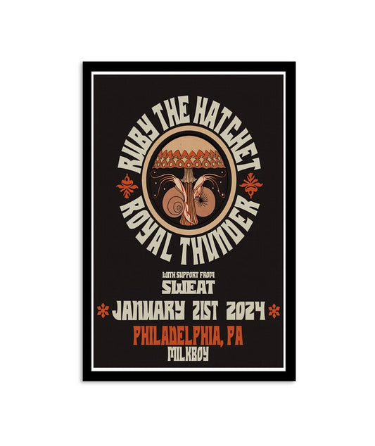 Royal Thunder and Ruby The Hatchet January 21, 2024 Milkboy Philadelphia, PA Poster
