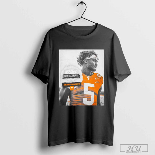 Poster Tennessee Vols Bru McCoy Semifinalist 2024 Comeback Player Of The Year T-shirt
