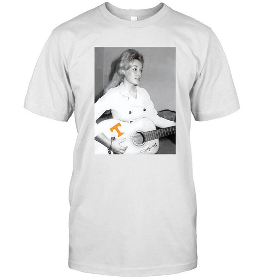 T-Shirts Dolly Parton Tennessee Tattoo Guitar Off White