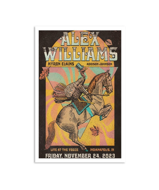 Alex Williams Live at The Vogue Indianapolis, Indiana Nov 24, 2023 Poster