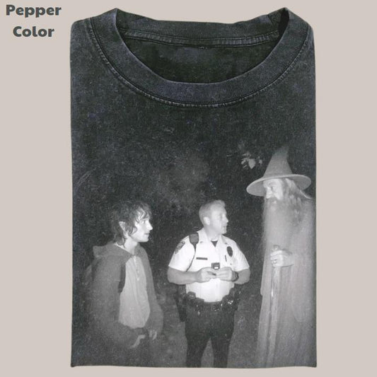 Lord of the Rings Vintage Tee, Bilbo Galdalf T-Shirt, Meme Cringe Funny Dumb Shirts, Unisex Movie Shirt Menswear Womenswear Streetwear