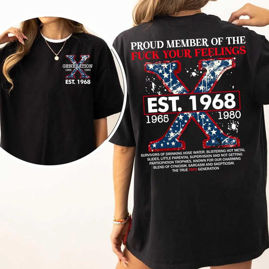 Gen X Custom Shirt Raised On Hose Water & Neglect T-Shirt, Funny Vintage Inspired GenX Humor Tee
