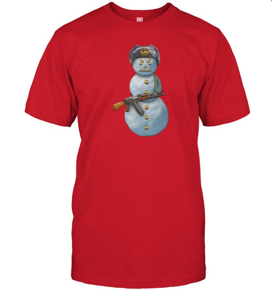 snowman and gun jpeg shirt