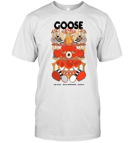 Goose June 18 2024 Red Hat Amphitheater in Raleigh NC Shirt