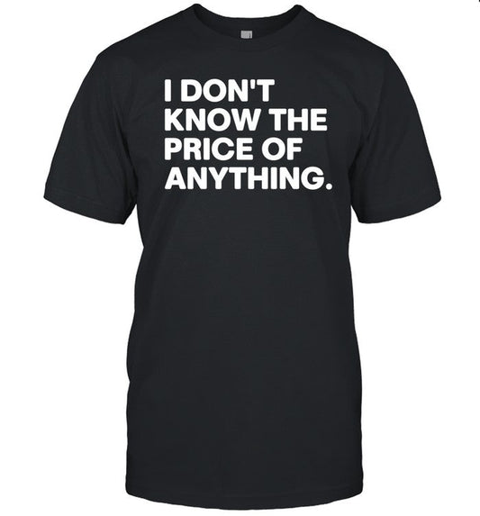 Rock Drew Carey Wearing I Don't Know The Price Of Anything Shirt
