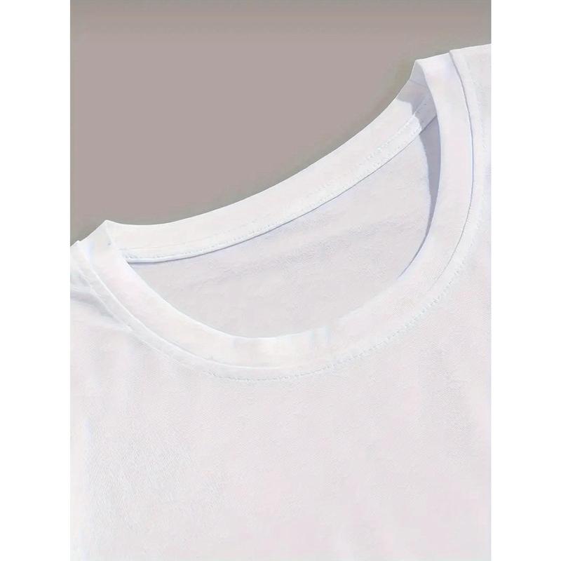 [Fast Arrival] Super Soft & Breathable New PRAY Printed T-Shirt, Men's Comfort Fit Crew Neck Short Sleeve Cotton T-Shirt for Everyday Wear and Outdoor