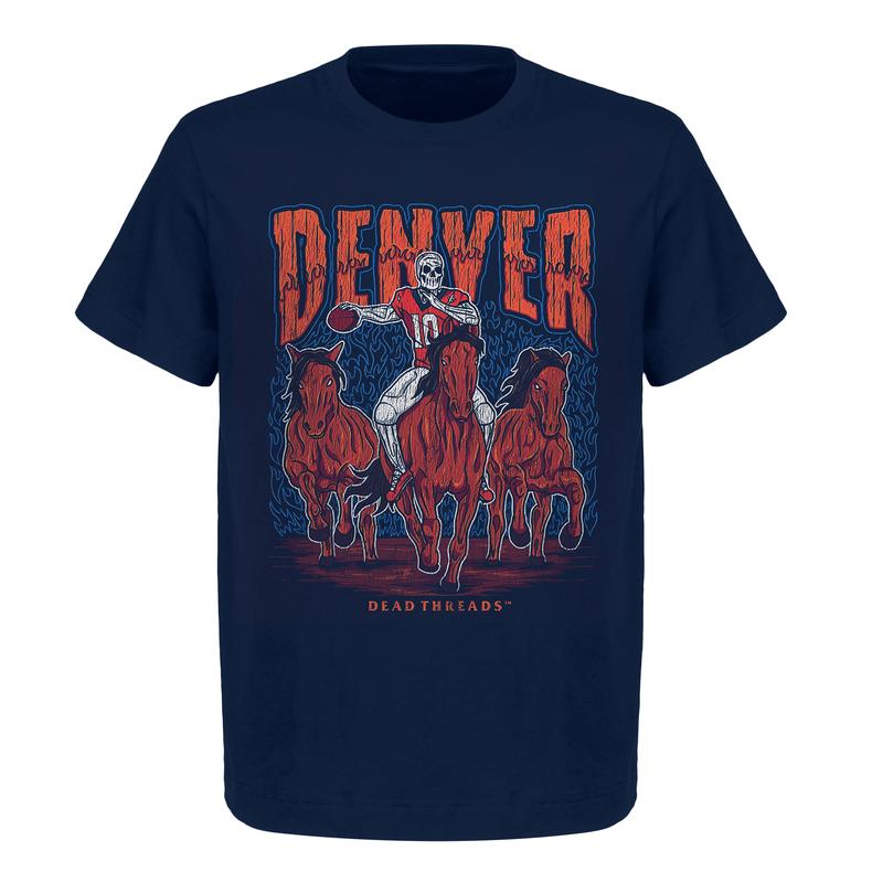 Vintage Denver Football Graphic T-Shirt - Gildan 5000 Heavy Cotton for Men & Women - Perfect for American Football Fans