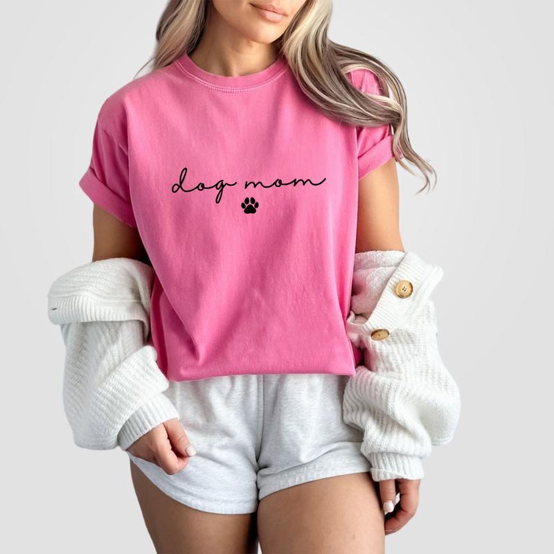 Dog Mom Shirt, Dog Mom T-Shirt, Dog Mom Shirts, Dog Mom Tee, Dog Mama Shirt, Dog Lover Gifts, Pet Lover T-shirt, Dog Owner Outfits, Dog Mama Clothing, Dog Mom Women Top