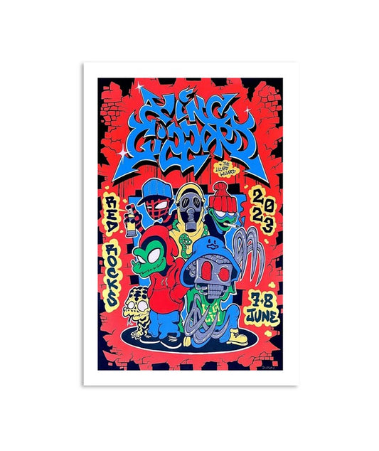 King Gizzard & The Lizard Wizard 67,82023 Red Rocks Amphitheatre Poster