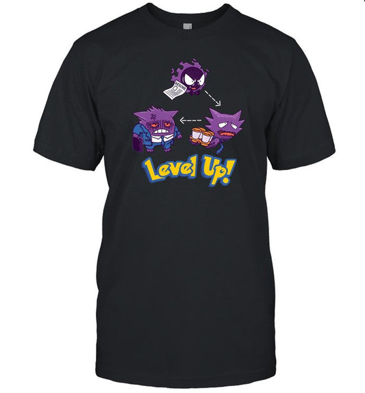 Shirt Gengar Pokemon Level Up